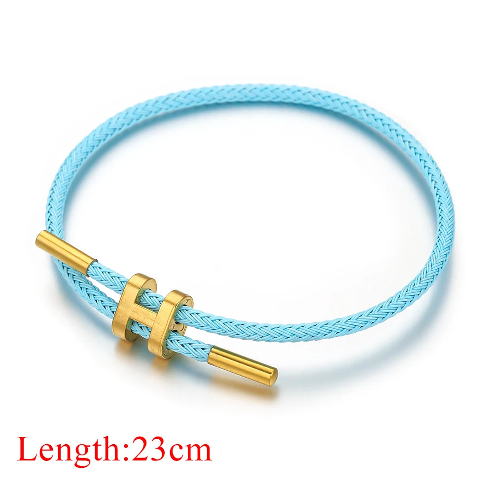 H rope bracelet