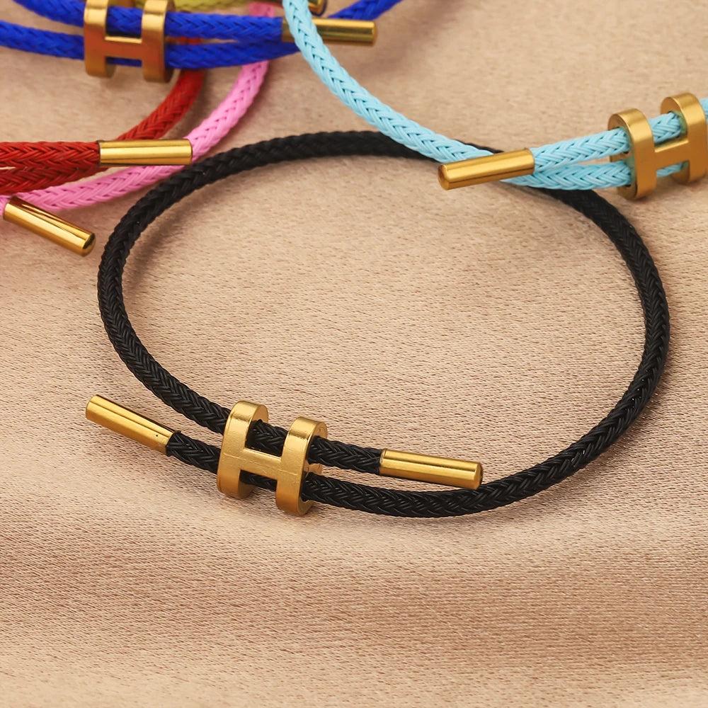 H rope bracelet