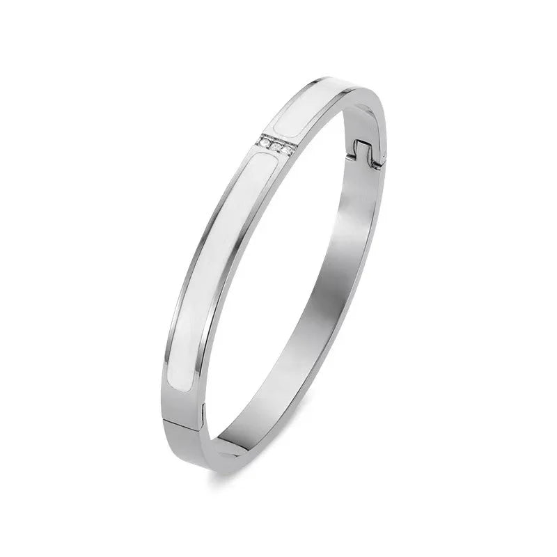 Crystal marble bangle