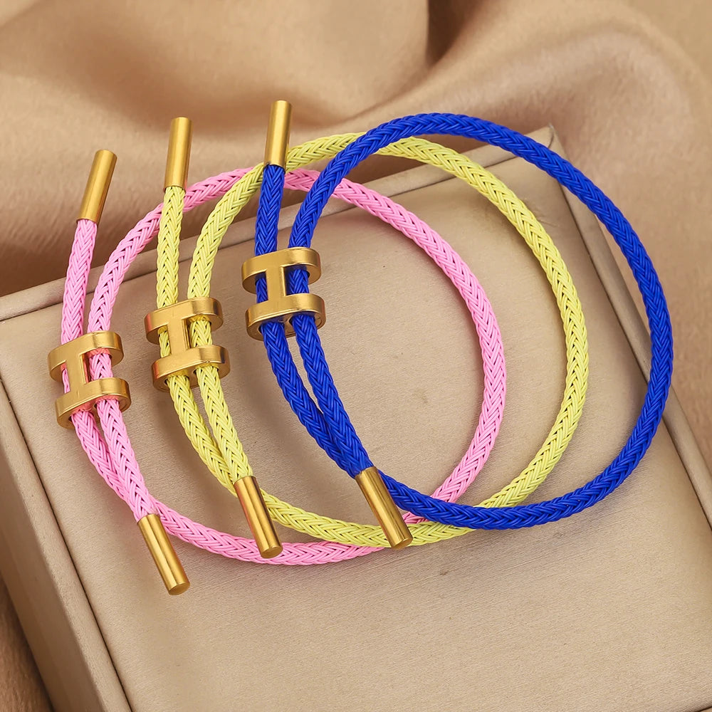 H rope bracelet