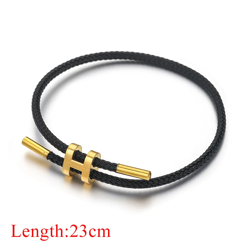 H rope bracelet