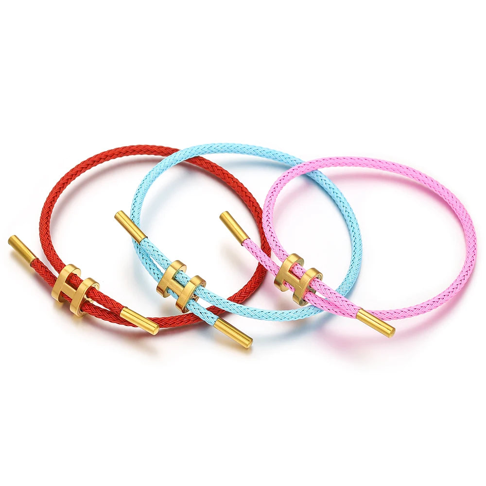 H rope bracelet