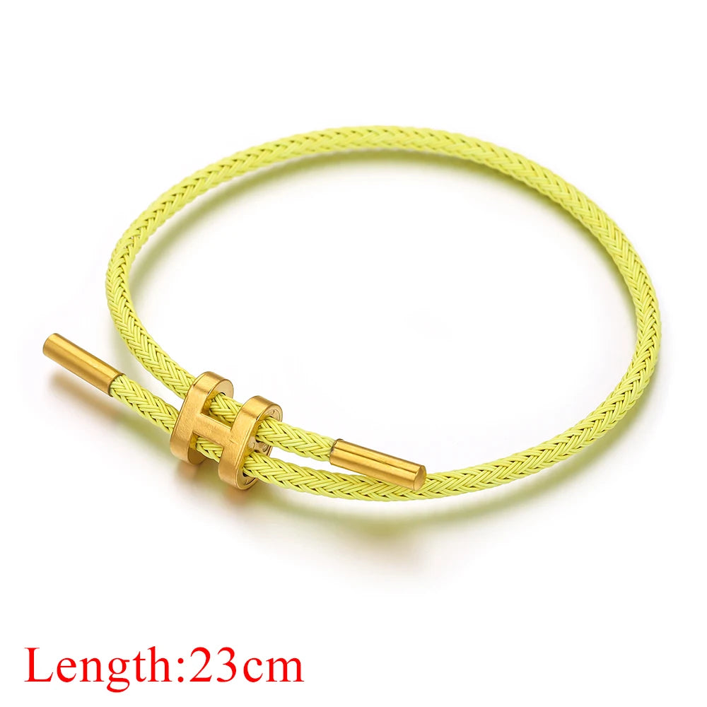H rope bracelet