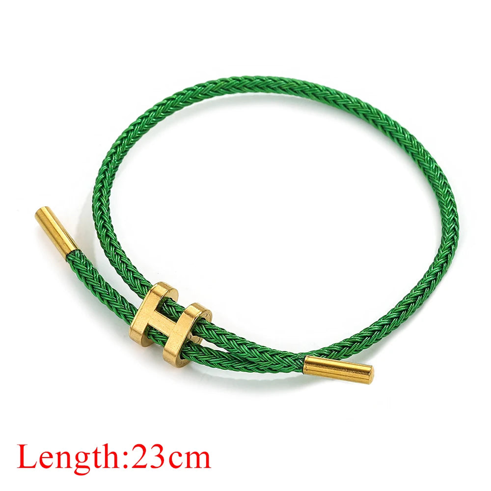 H rope bracelet