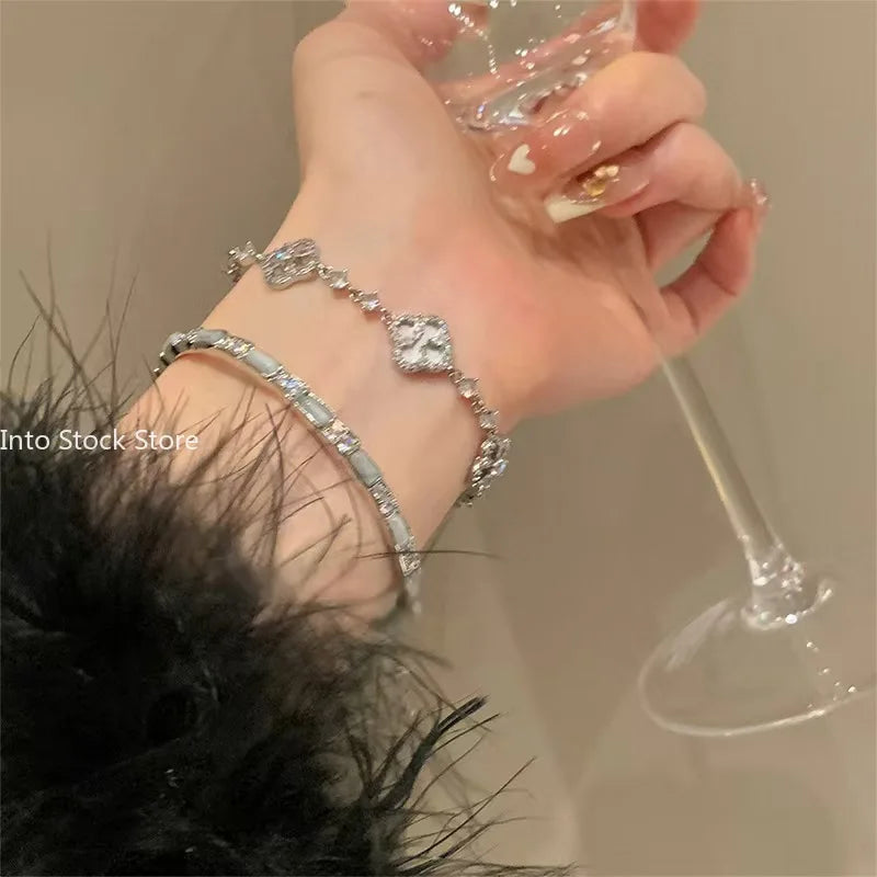 clover diamond bracelet