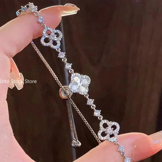 clover diamond bracelet