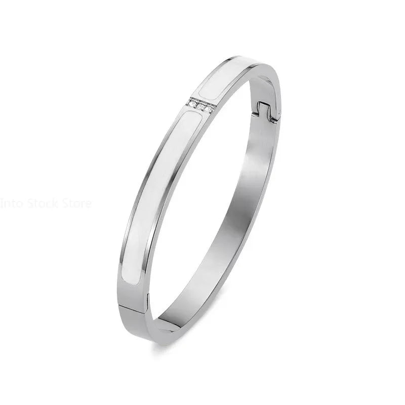 Crystal marble bangle